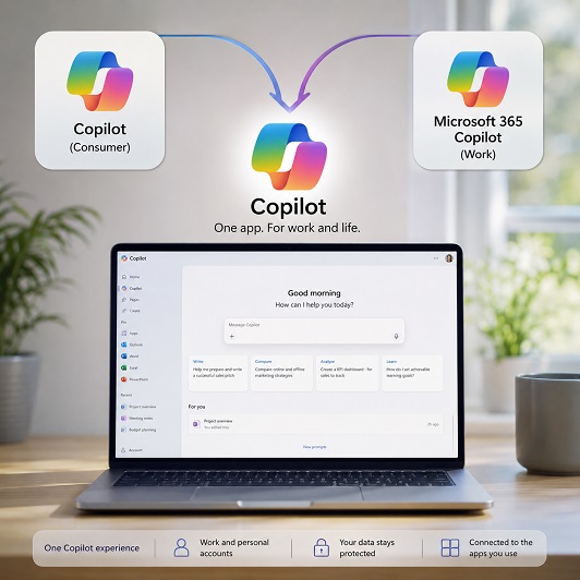 Company Check : Microsoft Combines Its Copilot Apps